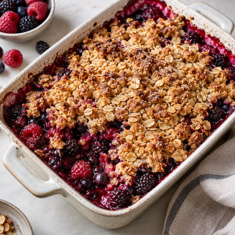 Queen's Berry Oat Crumble