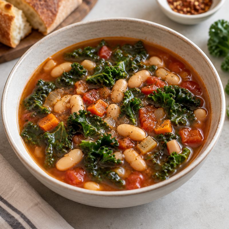 Tuscan White Bean and Kale Soup