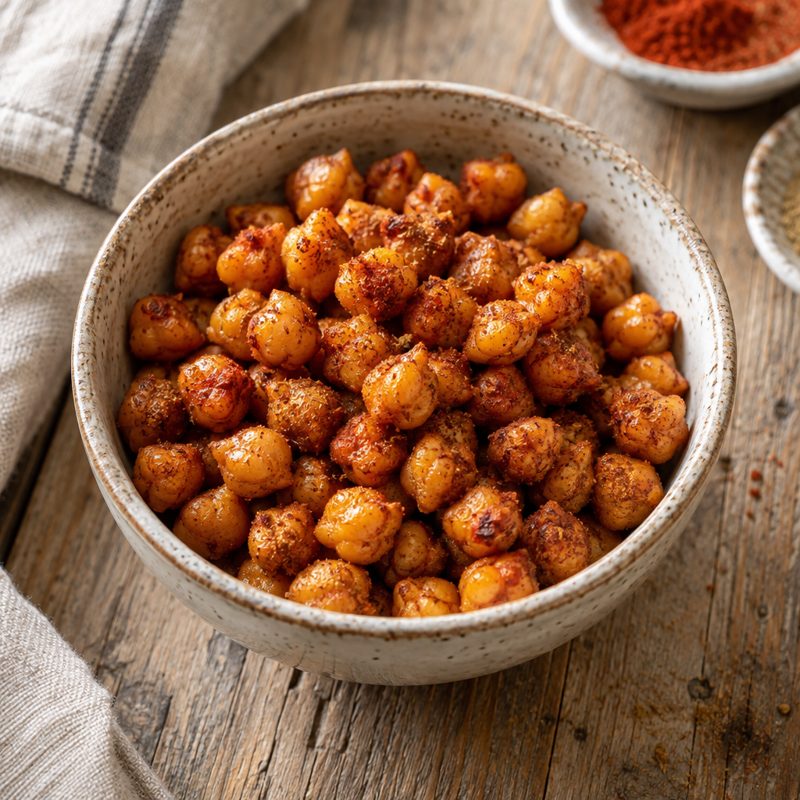 Crispy Spiced Roasted Chickpeas