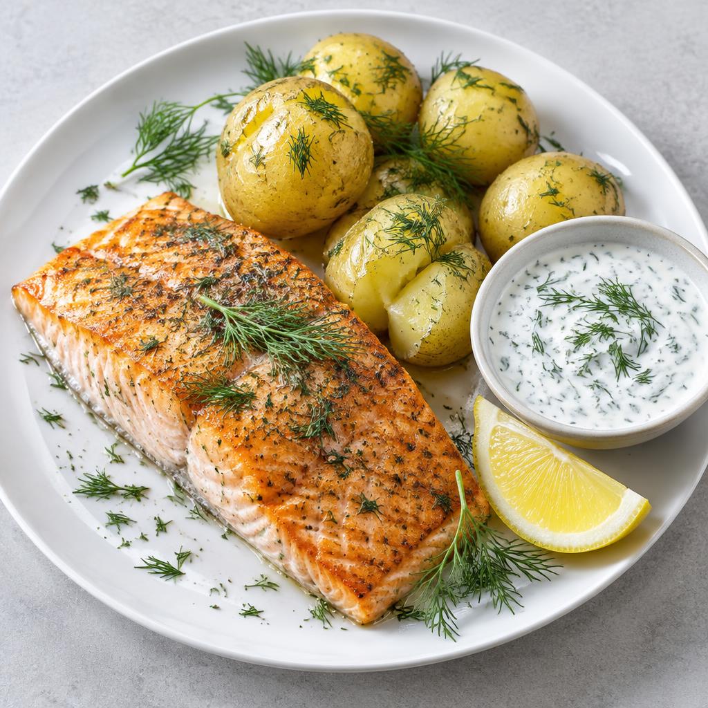 Lemon-Dill Salmon & Potatoes